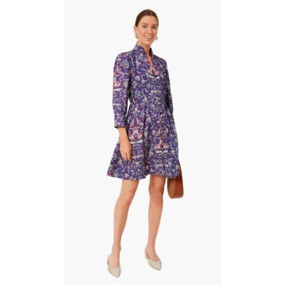 Tuckernuck | Avignon Eliana Dress Aubergine Floral | Sz S